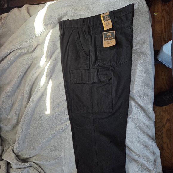 Brahma Other - Brahma Black Men's Cargo Pants with Utility Pockets